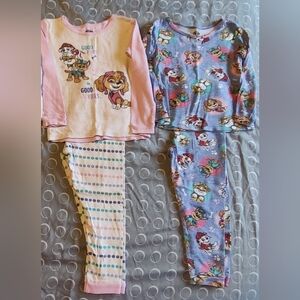 4T Paw Patrol pajamas - two pairs